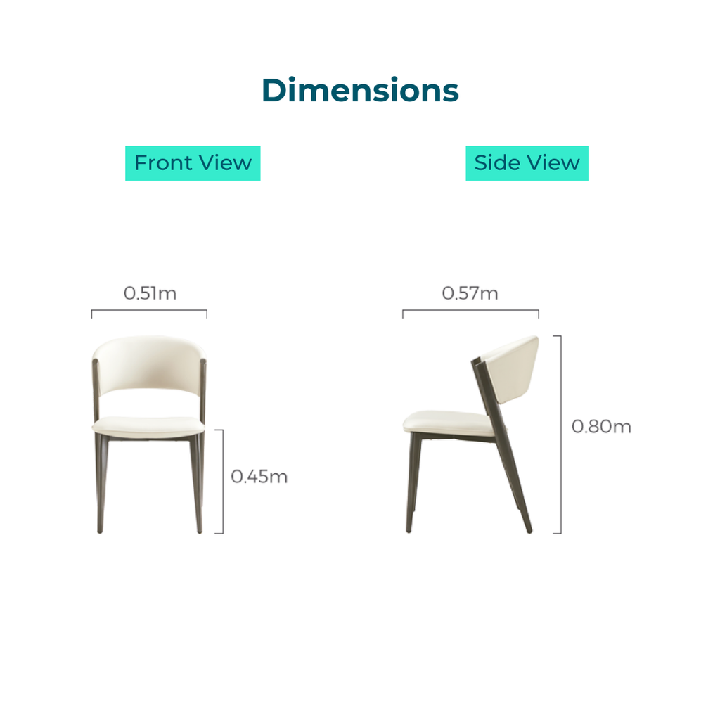 Lumari Leather Dining Chair (2 pcs) 