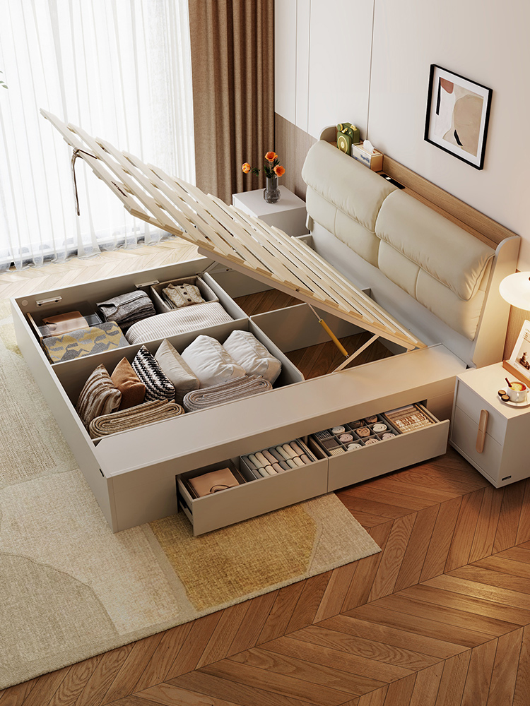 Norex Light Gray Melamine Bed