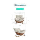 Noriah Pet-Friendly Leather Rocking Chair 