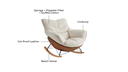 Noriah Pet-Friendly Leather Rocking Chair 