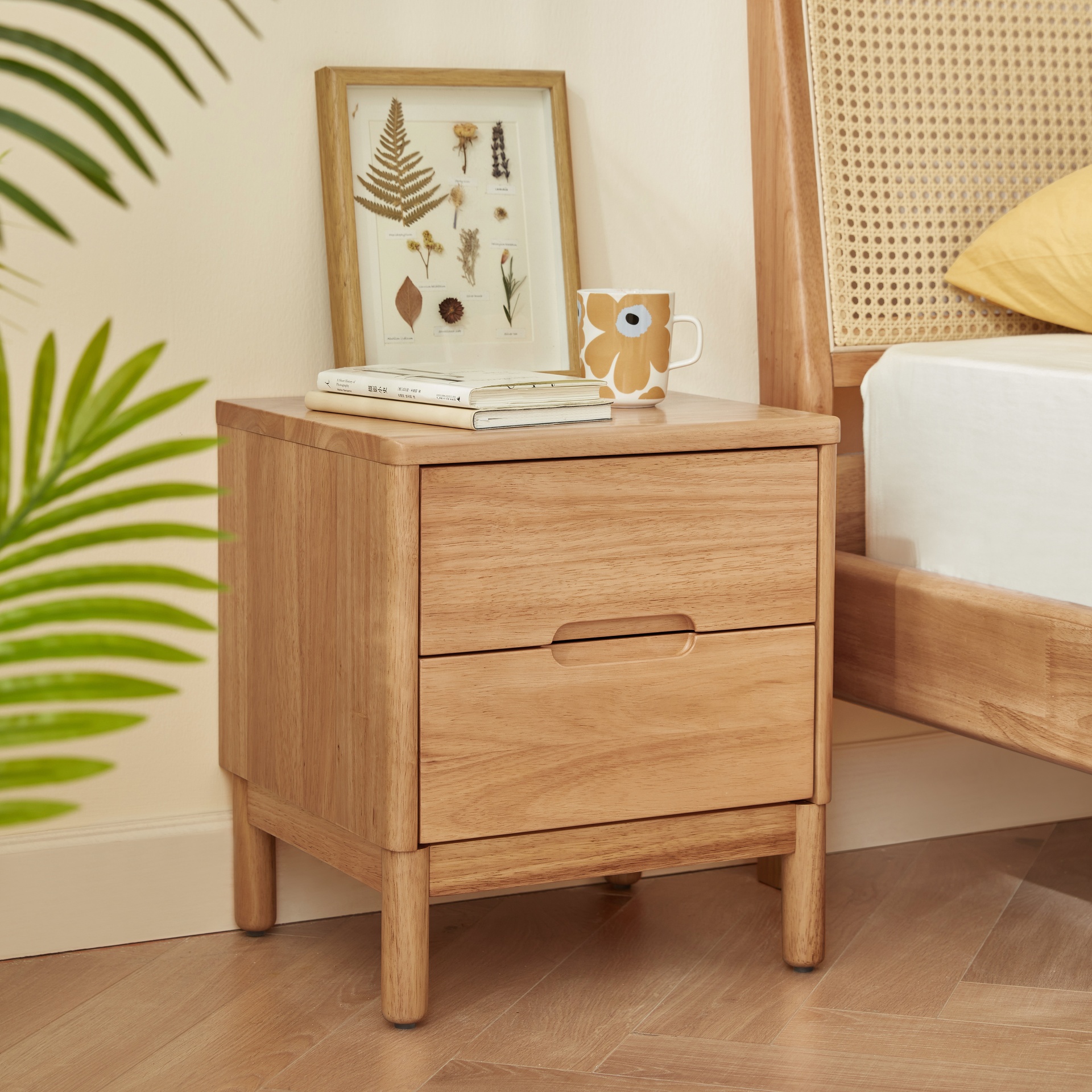 Adora Solid Wood Bedside Table 