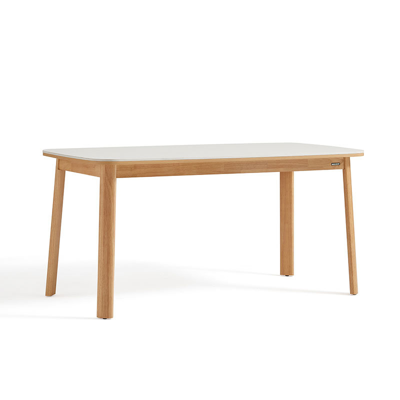 Nancy White Solid Wood Dining Table 