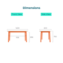 Valerie Walnut Dining Table