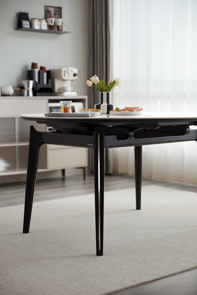 Nyra Melamine Extendable Dining Table 