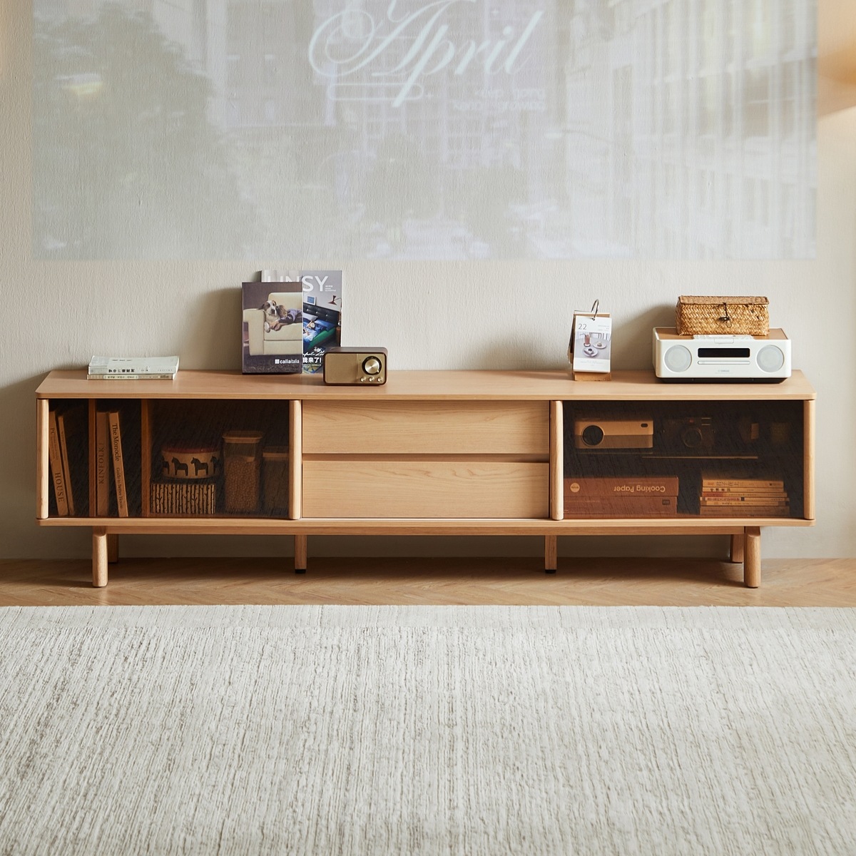 Luke Wood TV Cabinet