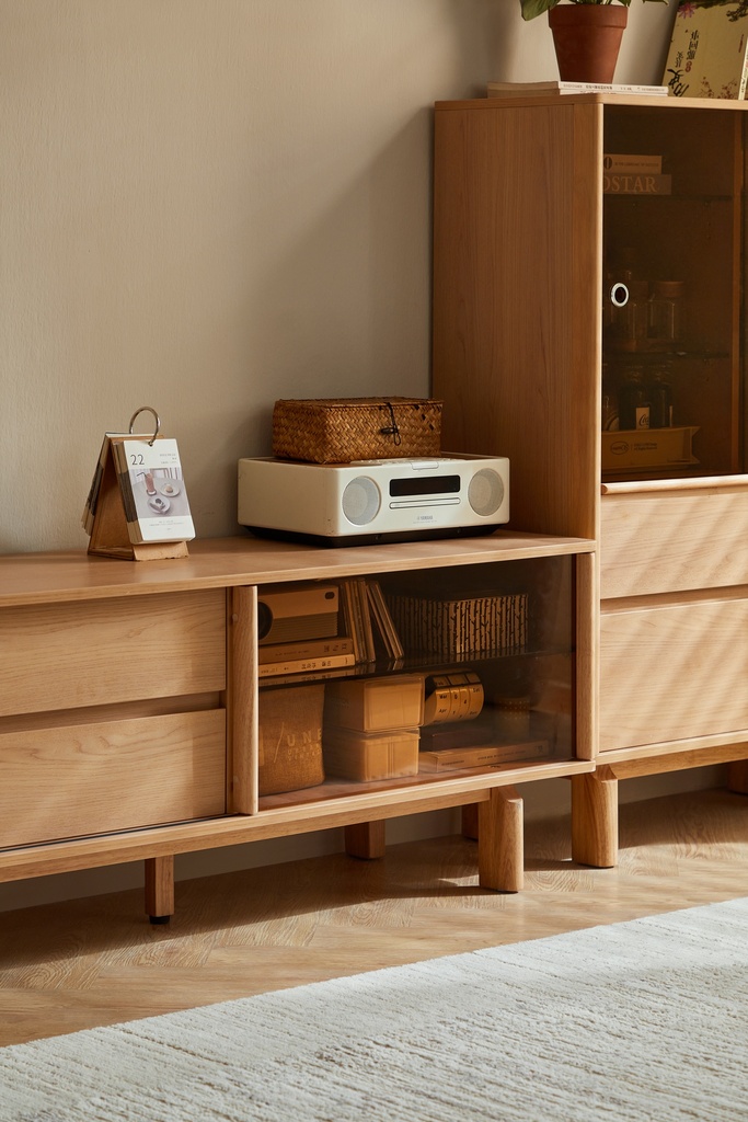 Luke Wood TV Cabinet