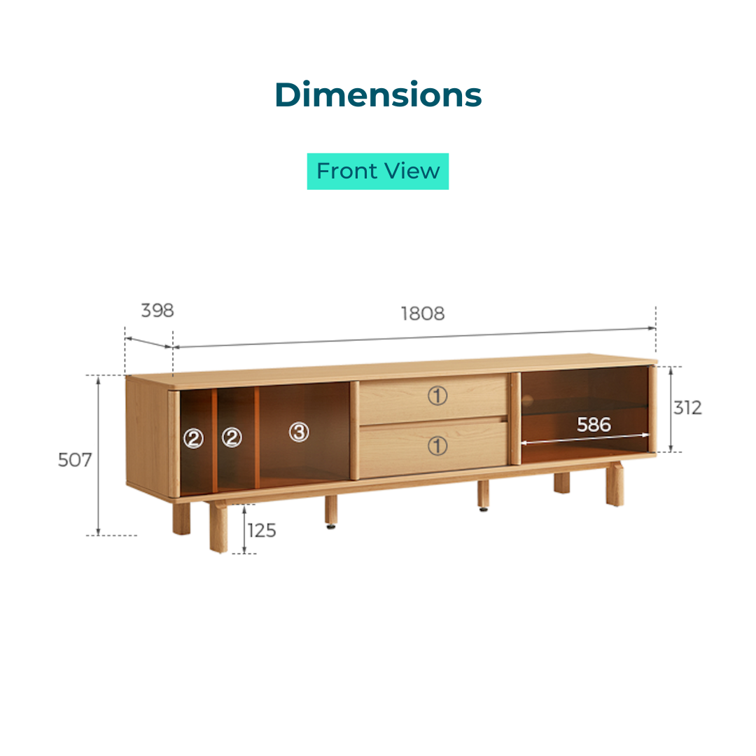 Luke Wood TV Cabinet