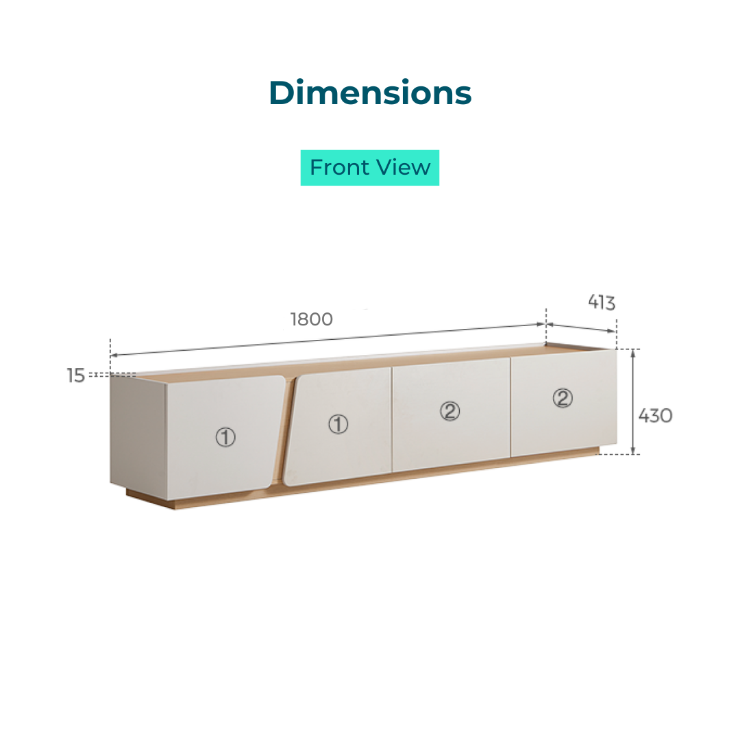 Santi Melamine TV Cabinet