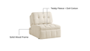 Dixon White Teddy Fabric Sofa Bed