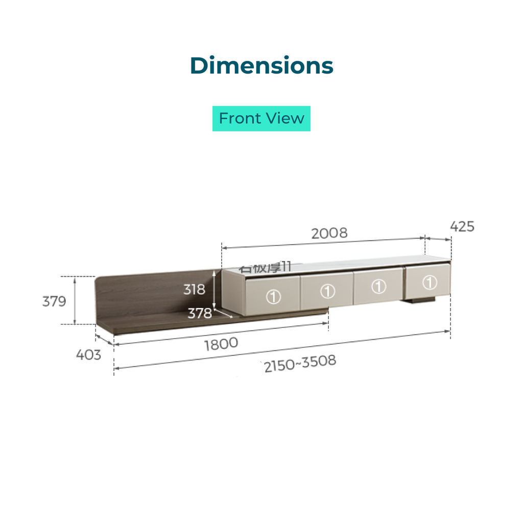 Shiloh Retractable TV Stand 