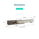 Shiloh Retractable TV Stand 