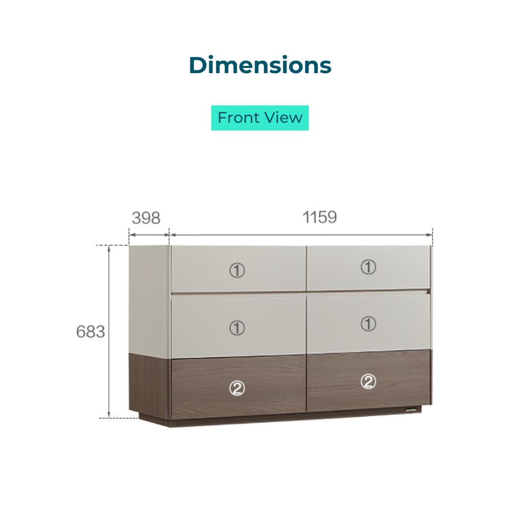 Sheldon 6-Drawer Cabinet
