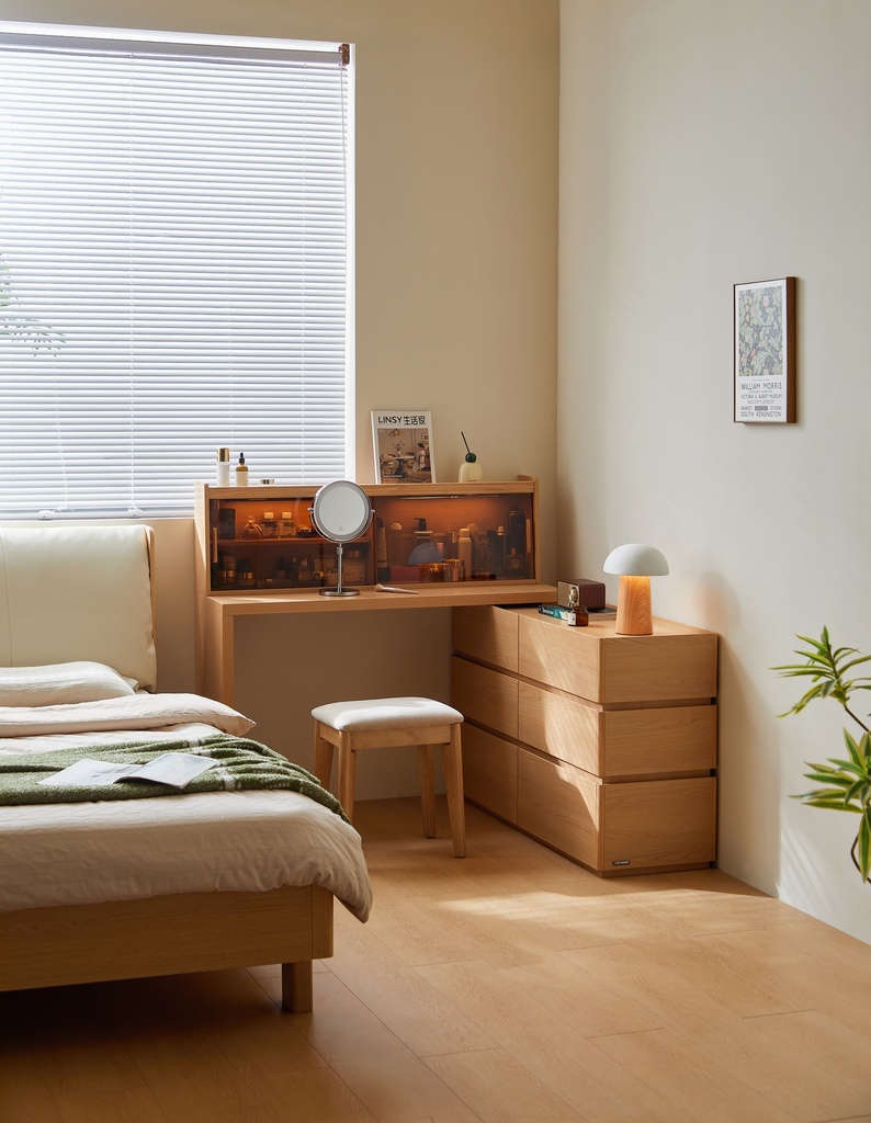 Saphira Dressing Table Set with Stool