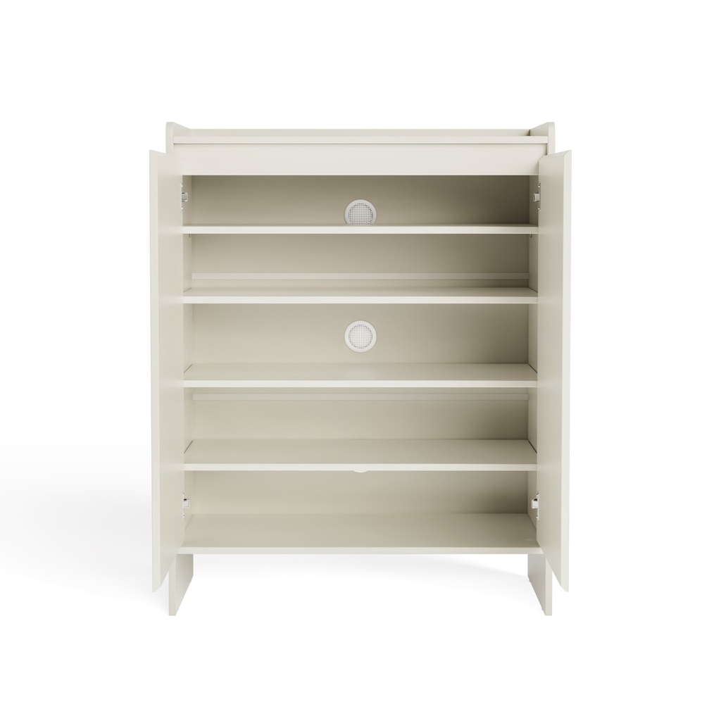 Sherry White Shoe Cabinet 