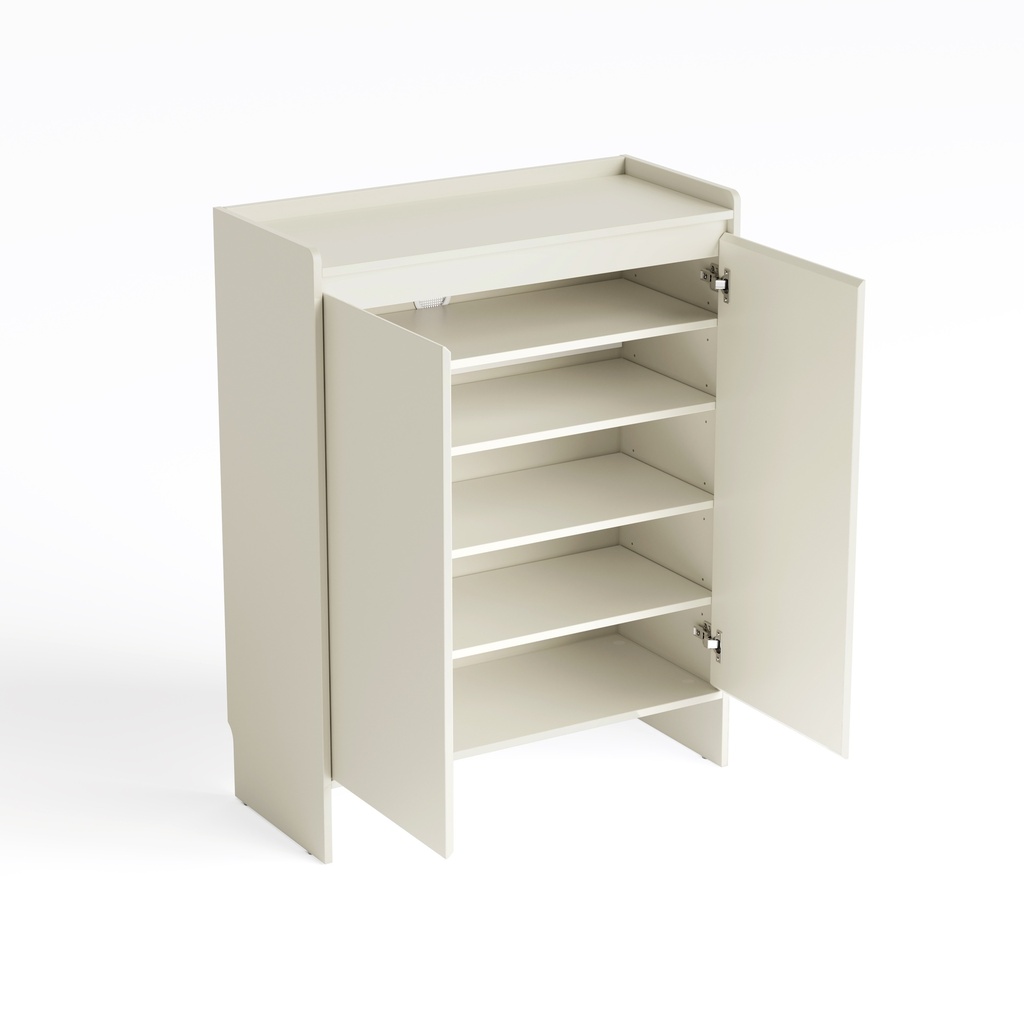 Sherry White Shoe Cabinet 