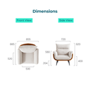 Ophelia Fabric Accent Chair 