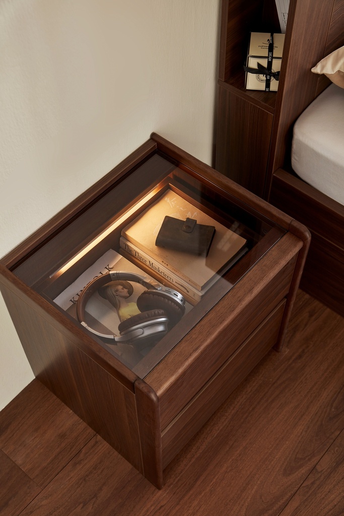 Ollie Melamine 3-Drawer Bedside Table