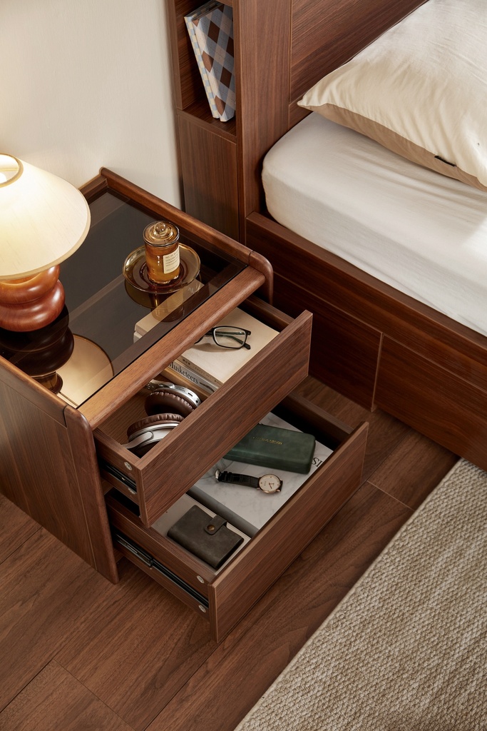 Ollie Melamine 3-Drawer Bedside Table