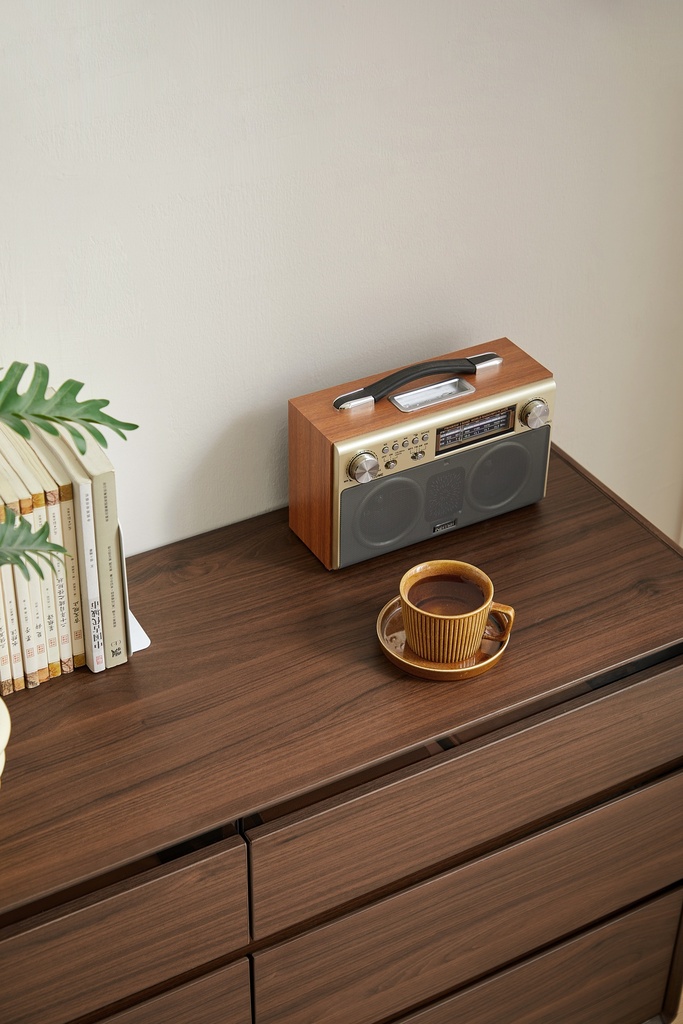 Pascal Walnut Melamine Side Cabinet 