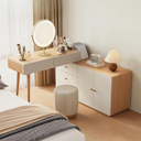 Chelsea Melamine Dressing Table Set with Stool  