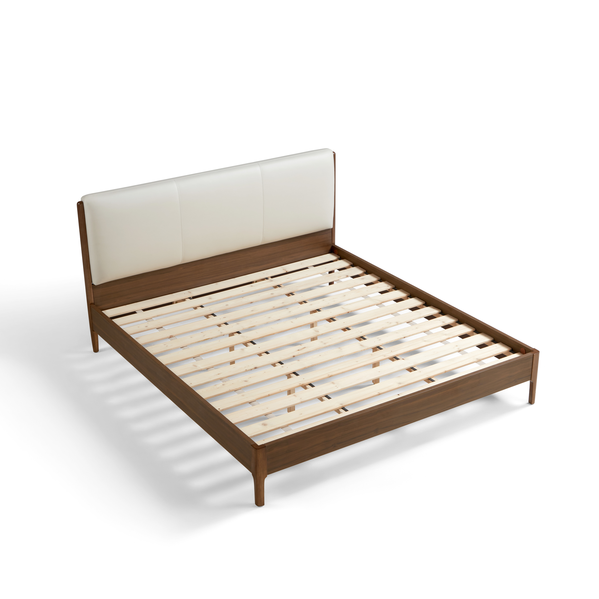 Monet Walnut Melamine Bed 