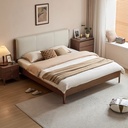 Monet Walnut Melamine Bed 