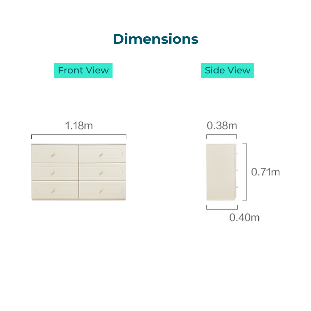 Francine 6-Drawer Cabinet
