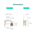 Carolina Dressing Table with Mirror