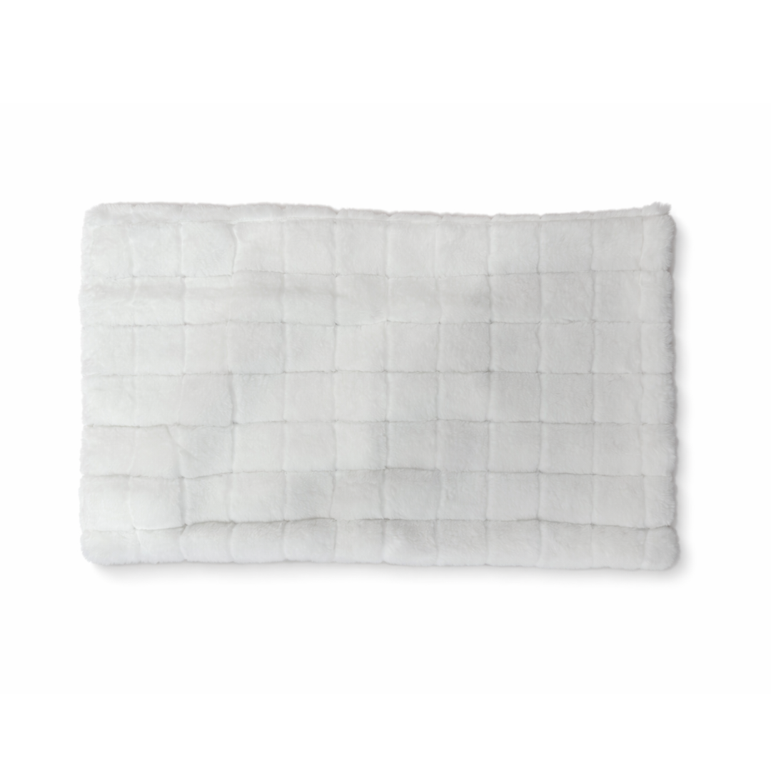 Rabbit Fur Plaid Velvet Waist Pillowcase