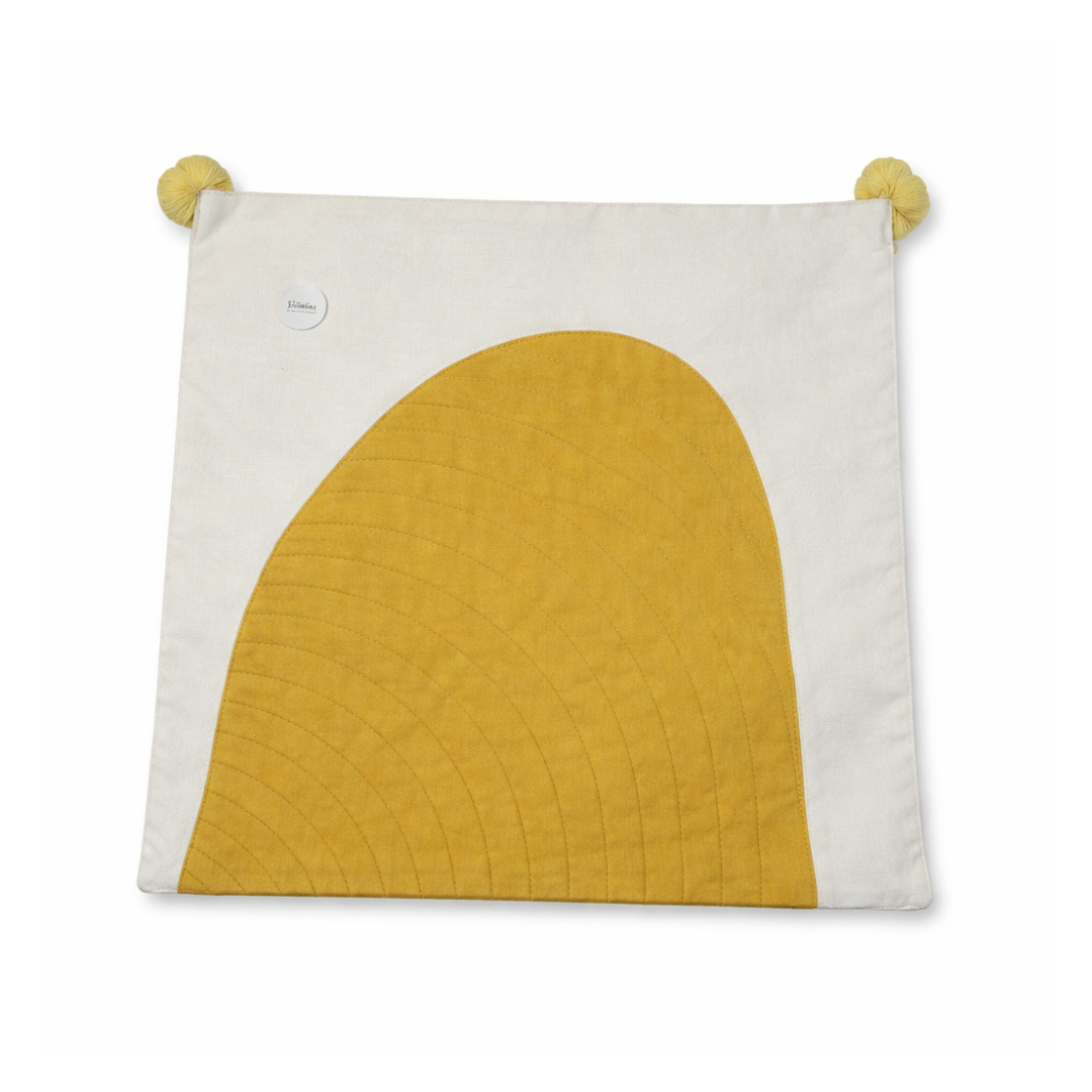 Yellow Hill Square Pillowcase