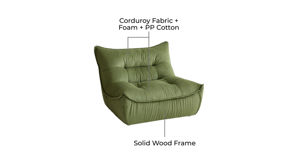 Tetyana Green Bean Bag 