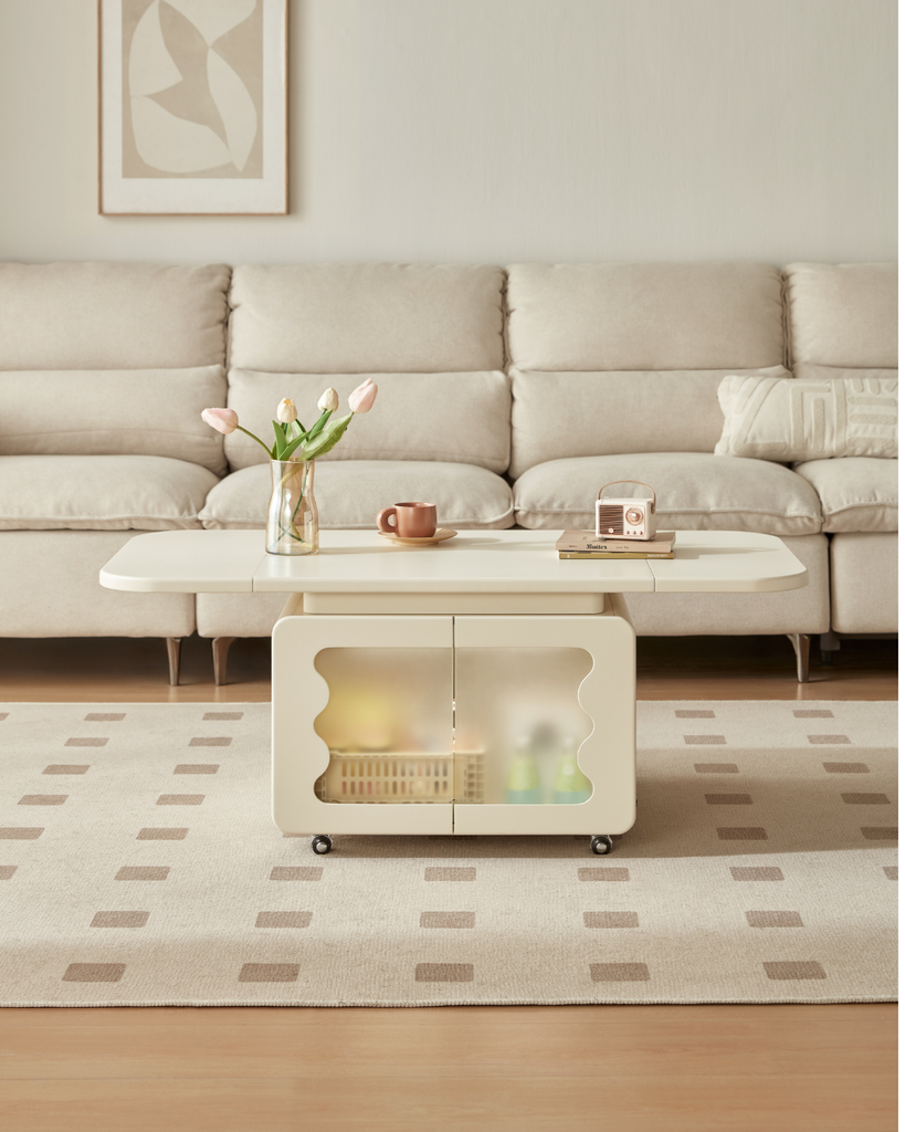 Pixie White Foldable Coffee Table