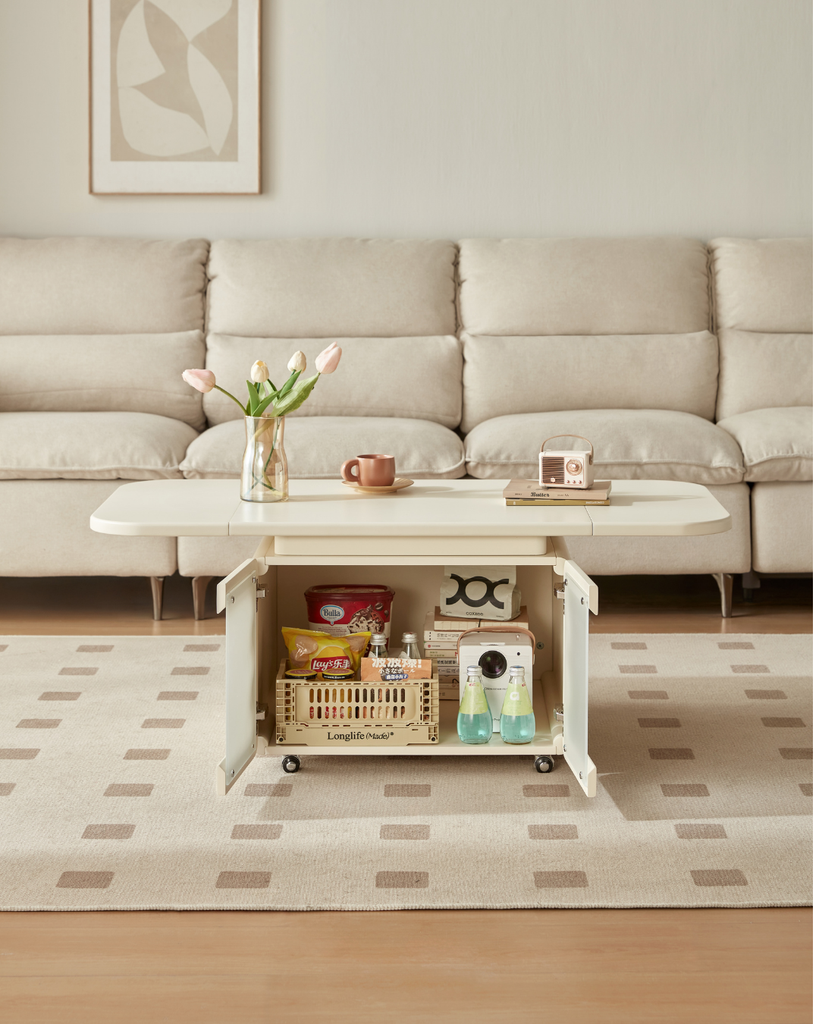 Pixie White Foldable Coffee Table