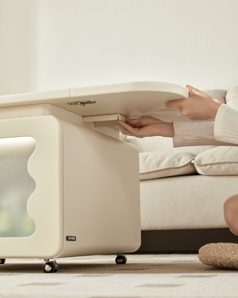 Pixie White Foldable Coffee Table