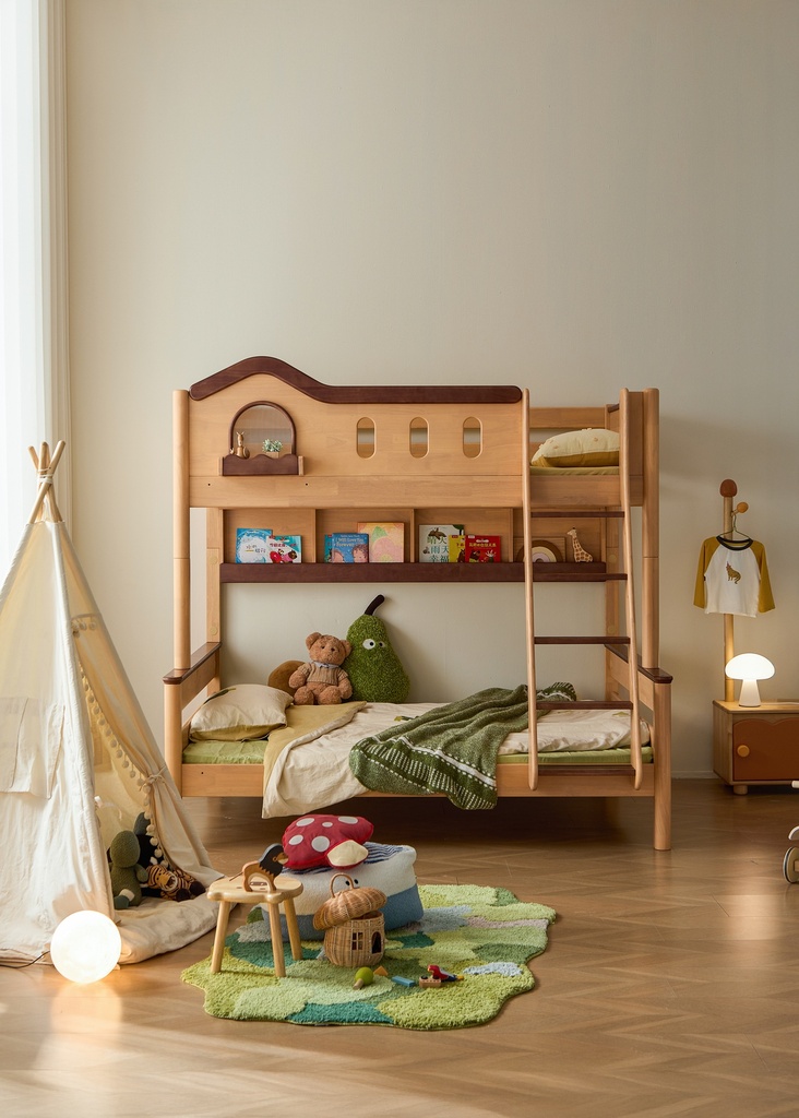 Kleo Bunk Bed with Bookshelf
