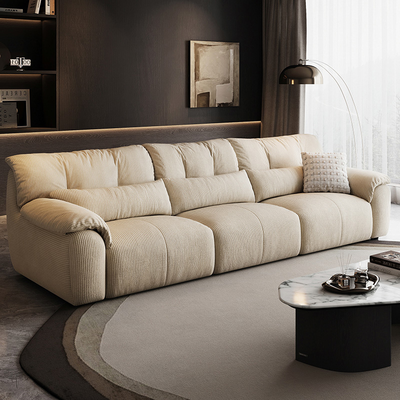 Nympha Beige Fabric Sofa 