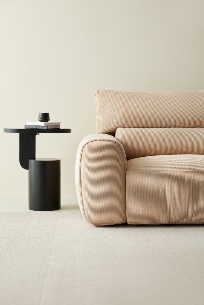 Nathanael Beige Fabric Sofa 