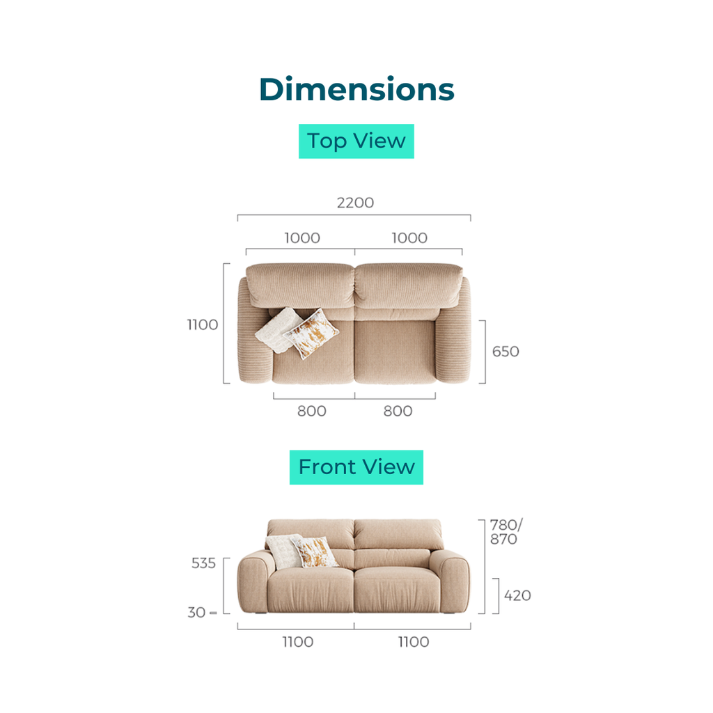Nathanael Beige Fabric Sofa 