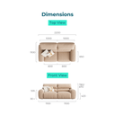 Nathanael Beige Fabric Sofa 