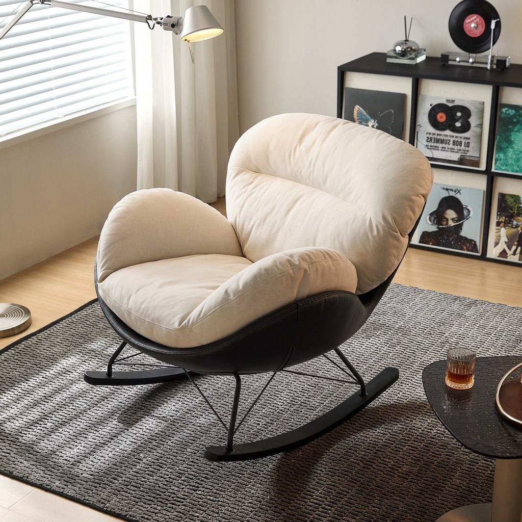 Novrynn Fabric Rocking Chair 