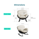 Novrynn Fabric Rocking Chair 