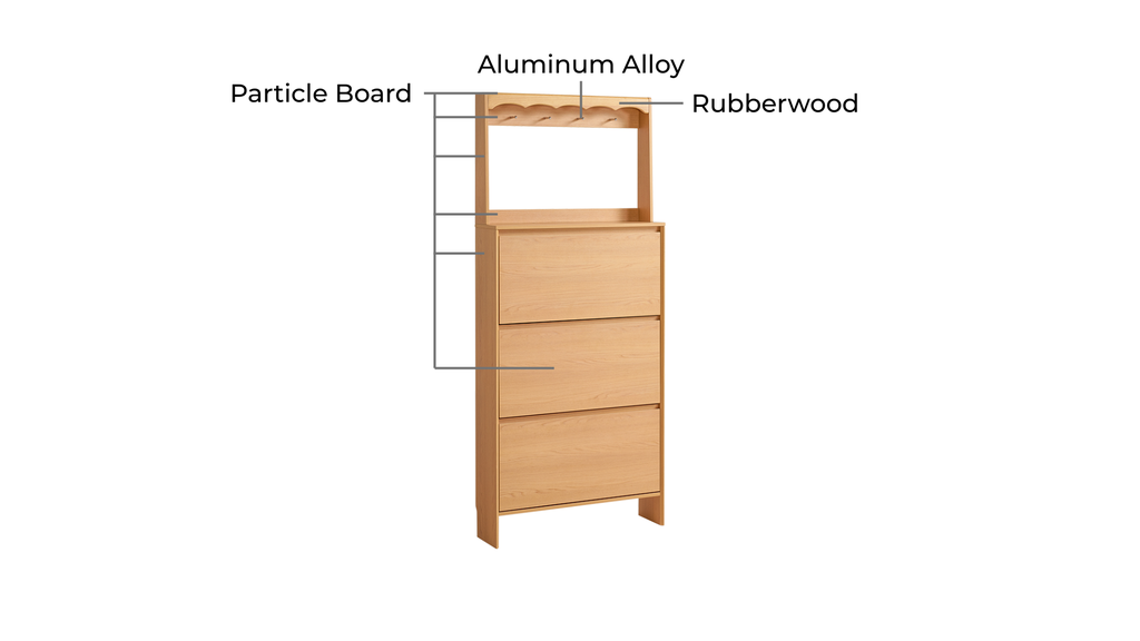 Jack Wood Shoe Cabinet 