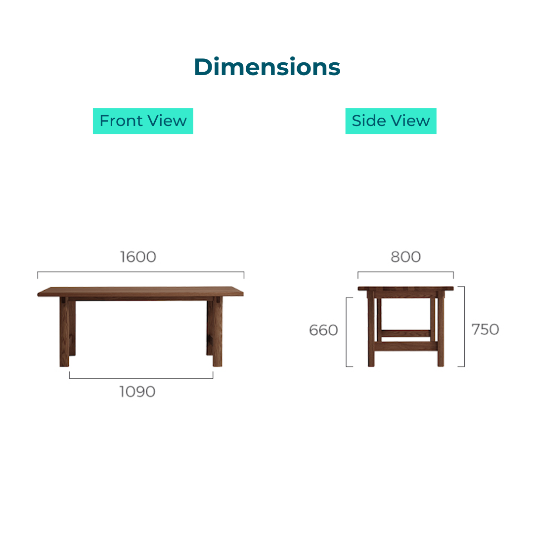 Brandon Walnut Dining Table 