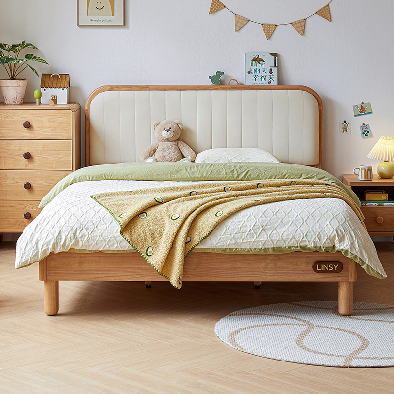 Asher Solid Wood Bed