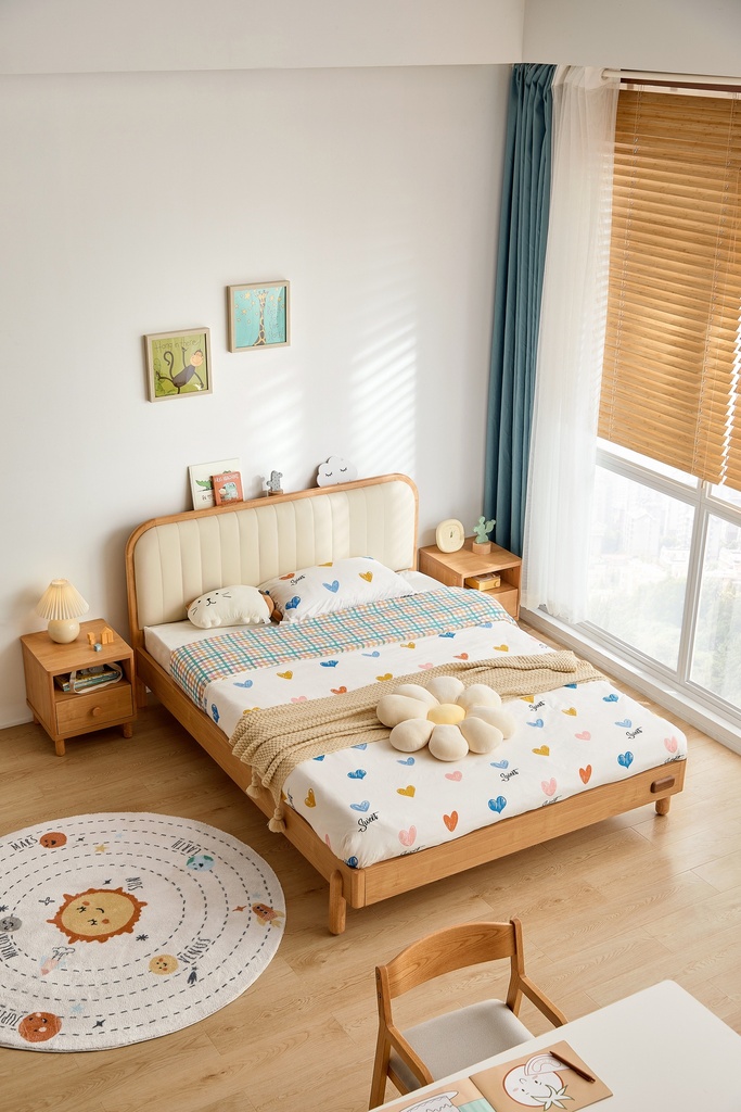 Asher Solid Wood Bed