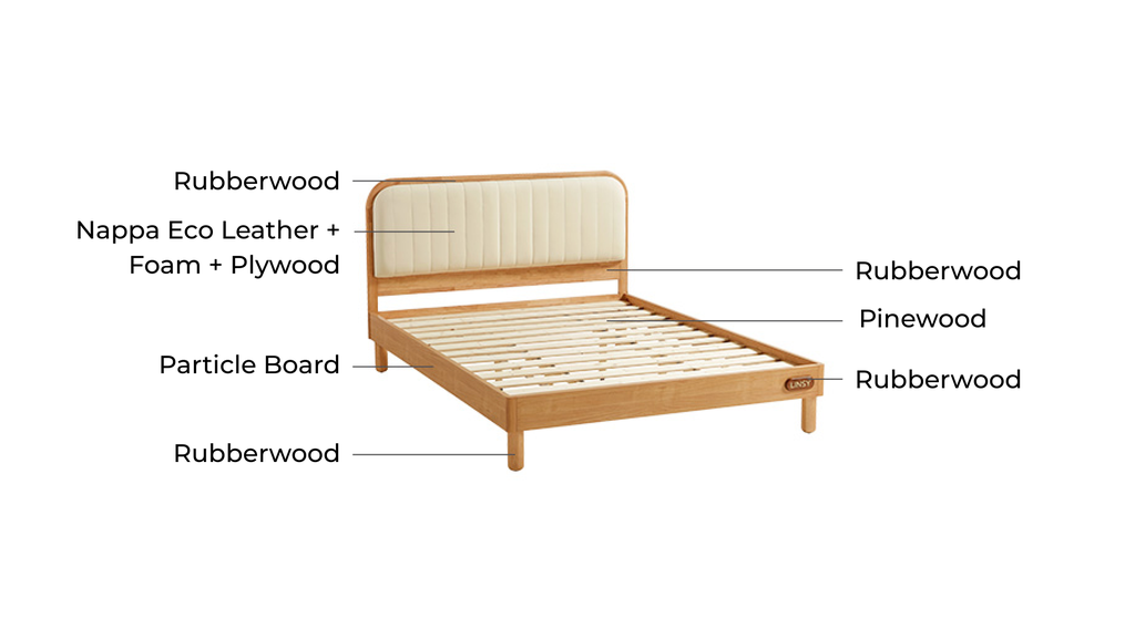 Asher Solid Wood Bed