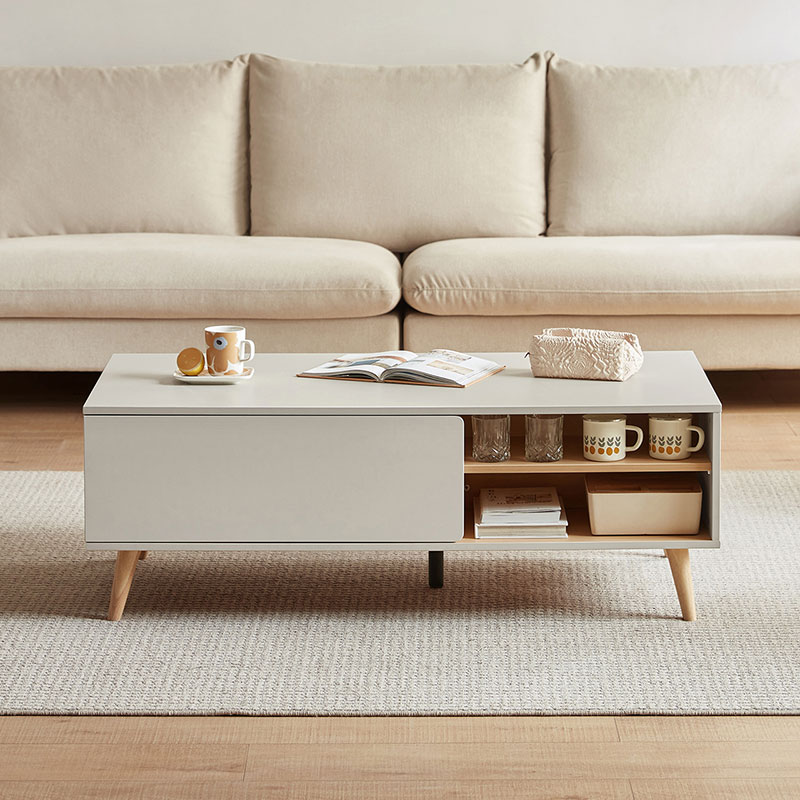 Quinrose Gray Melamine Coffee Table 