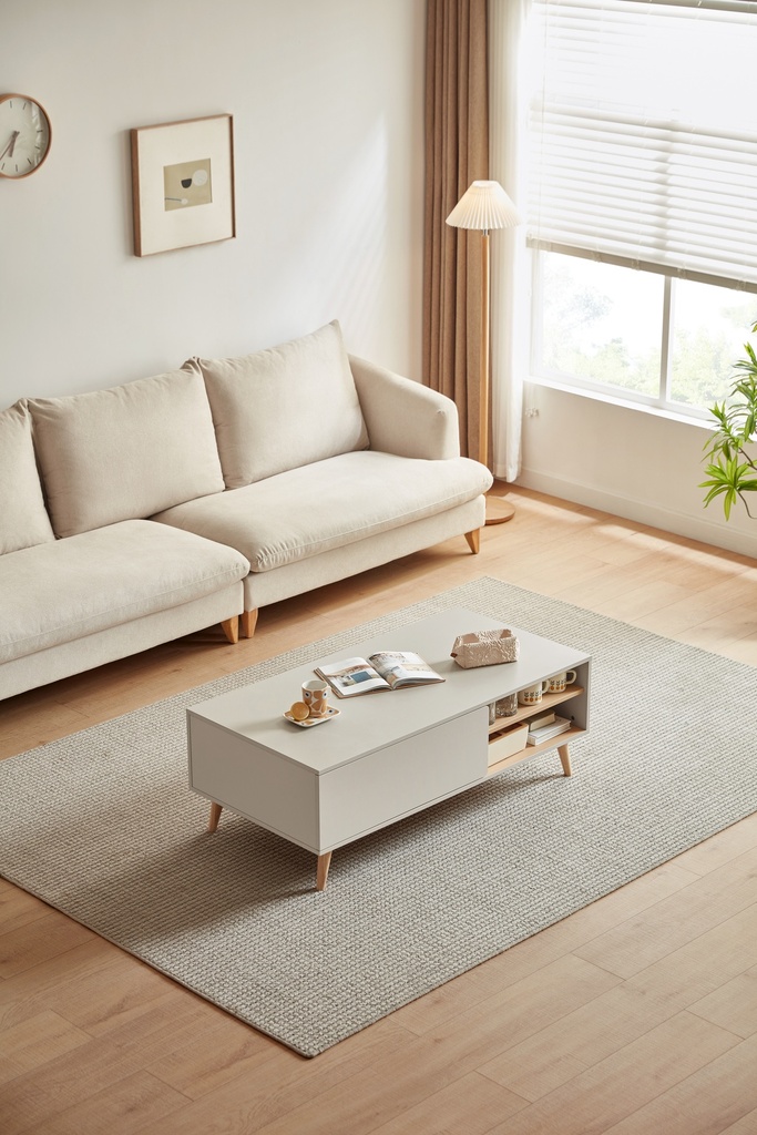 Quinrose Gray Melamine Coffee Table 