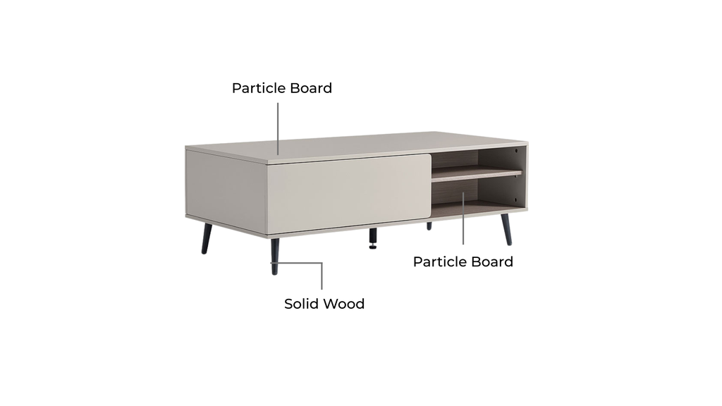 Quinrose Gray Melamine Coffee Table 