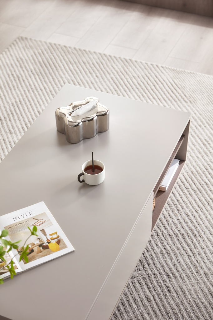 Quinrose Gray Melamine Coffee Table 